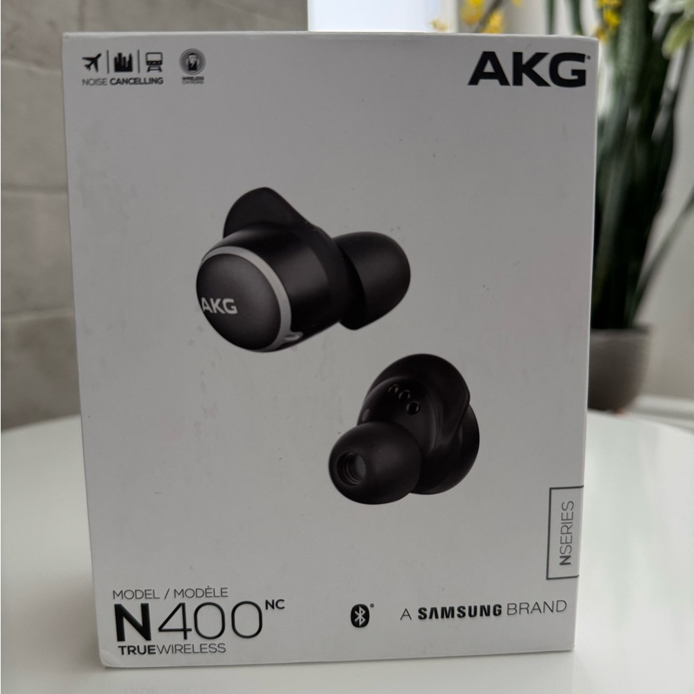New! 🎶🎵🎼🎧🔊 AKG Harman N400 True Wireless Noise Cancelling Earbuds Headphones
